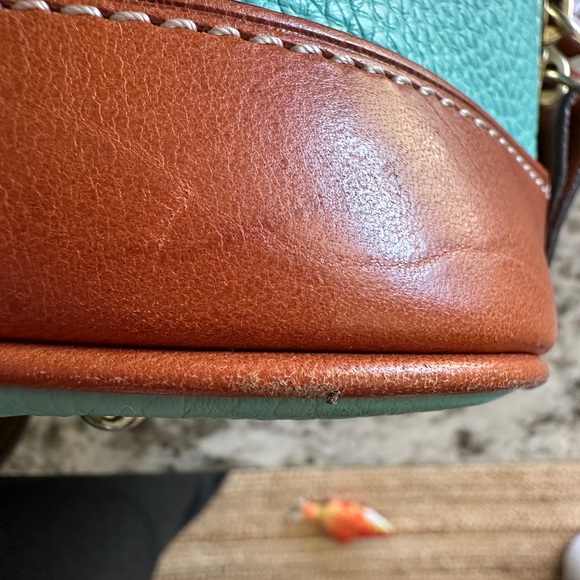 Dooney & Bourke Pebble Grain Zip Zip Satchel in Teal - Picture 10 of 15